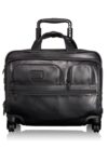 4 Wheeled Deluxe Leather Brief with Laptop Case  Alpha-2