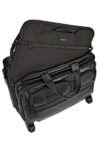 4 Wheeled Deluxe Leather Brief with Laptop Case  Alpha-2